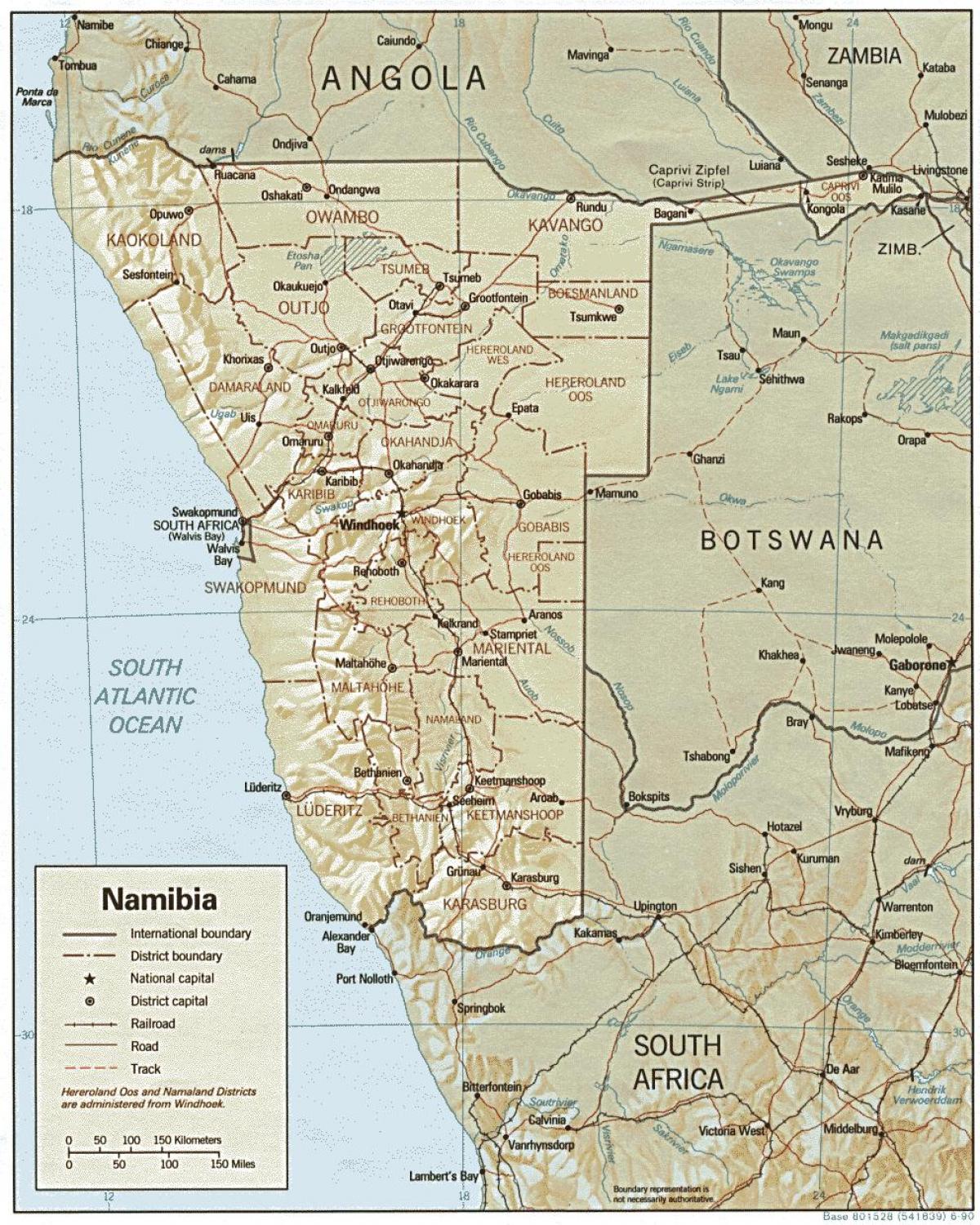 Карта Намібіі ферма